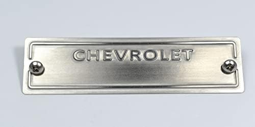Индивидуална гравированная идентификация етикет Chevy 1953-1963 години на освобождаването, ръчно полиран с 2 дупки и 2 винта Philips с глава от неръждаема стомана