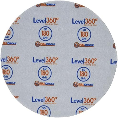 Full Circle International, Inc. SD180-5 8-3/4- Шлайфане диск Level360 с шкурка 180 за използване с шлифовальным инструмент Radius360