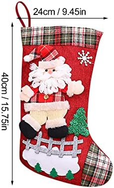 Великденски Венец за Украса на Коледни Чорапи Сладък Дядо коледа, Снежен човек Украса на Коледната Елха Подарък Пакет