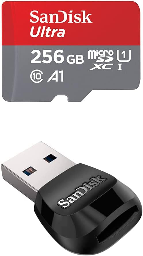 Карта памет SanDisk 128 GB Ultra microSDXC UHS-I с адаптер – скорост до 140 MB/сек устройство за четене на карти памет