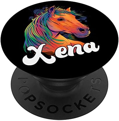 ZENA - Очарователно женска име с красива конете дръжка PopSockets с възможност за смяна на PopGrip