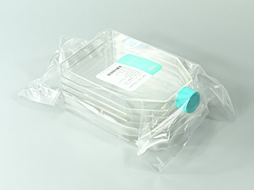 Nest Scientific 731002 5-Слойная Полистирольная колба за култивиране на клетки, Вентилационна шапка, пряко шията, Лекувани
