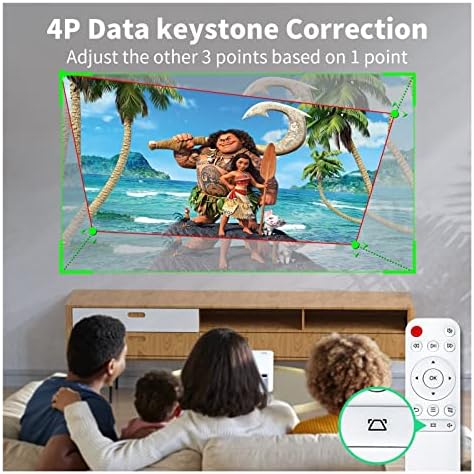 Поддръжка на 4K Native 1920x1080P Smart Android 10,0 WiFi led Видео проектор за домашно кино 1080P HD смартфони (Цвят: версия