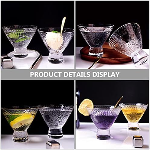 Чаши за Пиене DOITOOL, 2 елемента Творчески Чашки За Сок, Битови Чаши За Пиене, Чаши за напитки (Прозрачен)