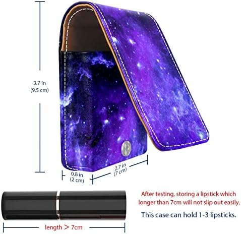 Мини-Калъф за Червило с Огледало за Чантата, Организация на Преносим Притежателя на Galaxy Space Universe