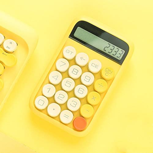 Настолен калкулатор Teerwere, калкулатор, бутон с механичен диск в ретро-стил, Мини-симпатичен Калкулатор, Линеен калкулатор,