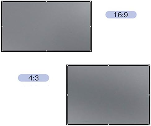 JRDHGRK Сгъваем Проектор Завеса Полиестер Мек Прост Завеса Сгъваем Кино Завеса Проектор за Домашно Открит Антисветовой завеса (Размер: 100 см)