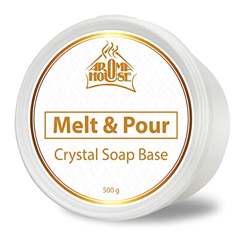 Основа за сапун AROMATIKA Расплавьте и се Изсипва Crystal ST 17,5 грама - Глицерин сапуни - Необработанное сапун - Прозрачен - Ръчна изработка - Хубав подарък