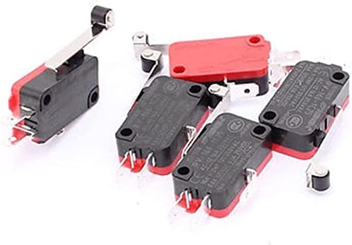 Микропереключатели GIBOLEA 5 бр RV-166-1C25 Тип с микропредельного прекъсвач с дълъг роликовым лост (Цвят: OneColor)