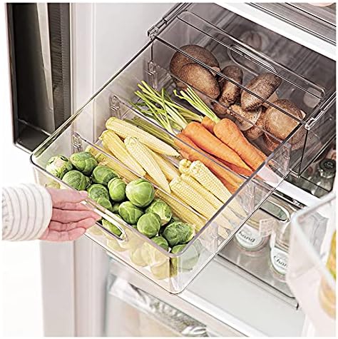 ZCX кутии-организаторите за хладилника Кутия за съхранение с фризер Штабелируемый Чекмеджето За Съхранение на Контейнери