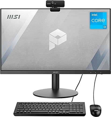 Най-новият настолен компютър MSI Pro All-in-One | 24 FHD LED дисплей | Intel 6-Core i5-11400 | UHD Графика