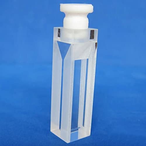 Стъклена Първо и ADAMAS-BETA 10 мм, Флуоресцентно Микрокювета обем 1,4 ml със запушалка за близост до инфрачервения спектрометър