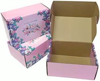 25 Плисирани кутия на Ден на Майката 9x6x4