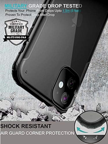 ZILLKO е Съвместим с калъф iPhone 11 - Защита от падане на военен клас - Ударопрочная броня телефон - Устойчив