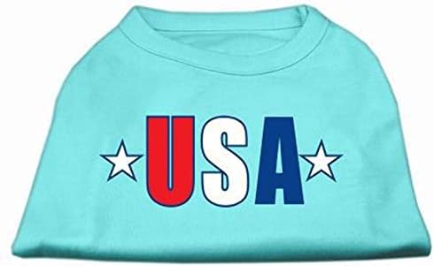 Тениска Mirage Pet Products, USA с трафаретным принтом Звезда, 3X-Large, бледо-синьо