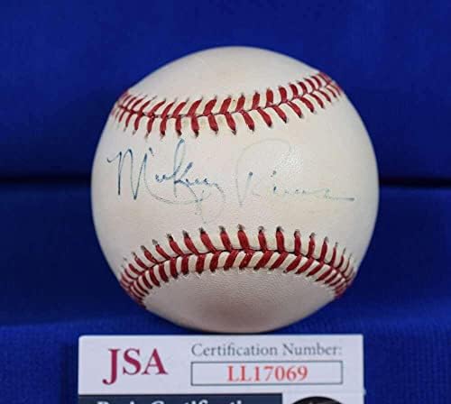 Мики Ривърс, главен Изпълнителен директор на JSA, Автограф на Американската лийг бейзбол с Автограф OAL - Бейзболни