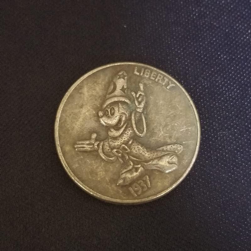 Антични Монети поток Занаяти 1937 Година Buffalo Coin 334