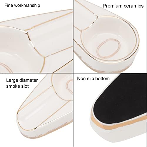 Пепелник за пури Naroote, Елегантна Керамичен Пепелник за пушачи (тип 2)