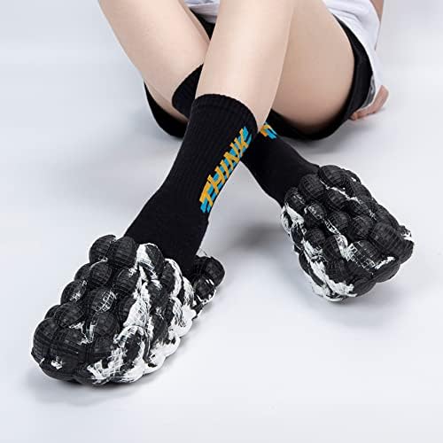 Джапанки с мехурчета Edmallu за жени и мъже - Забавни пантофи във формата Личи за жени, Нескользящие спа чехли