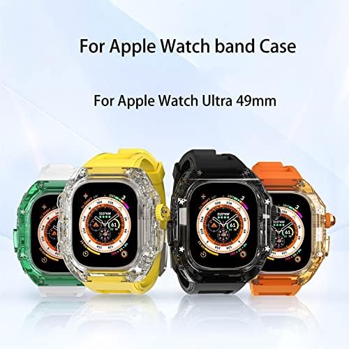 Прозрачен калъф ANKANG за Apple Watch Band 8 Ultra 49mm Watch Band (Цвят: B размер: Ultra 49 мм)