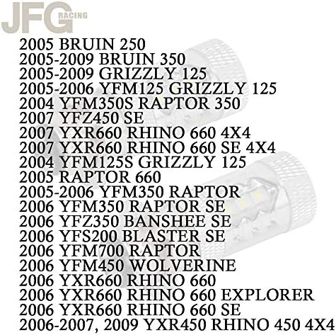 JFG RACING 80 W Бяла Led Лампа за ATV YFM350 силен вятър 200 Raptor 125 250 350 660 700 Banshee Grizzly 600 Kodiak 400 450