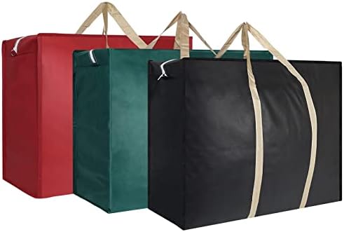 3 Опаковки, Голяма чанта за съхранение с обем 100 л, Големи Чанти за движение с обков-ципове и дръжки за Чанти-лотария за