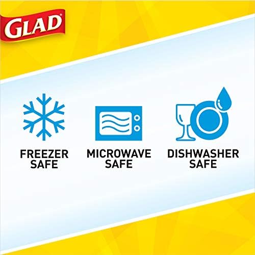 Контейнери за съхранение на храна GladWare Matchware, 20 бр. В опаковка, с Преливащи се цветове Кухненски Съдове