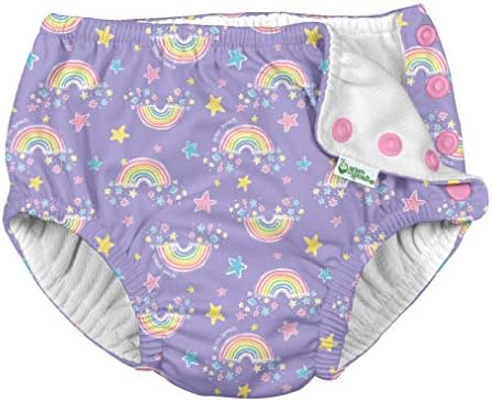 i Play Girls Многократна употреба Абсорбиращи Памперси За плуване Violet Rainbows 24 Месеца