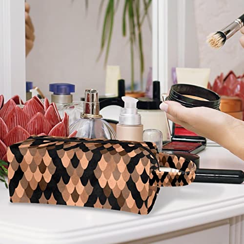 Грим чанта за пътуване козметична чанта змия безшевни шаблон за дизайн на тоалетни принадлежности Чанта органайзер