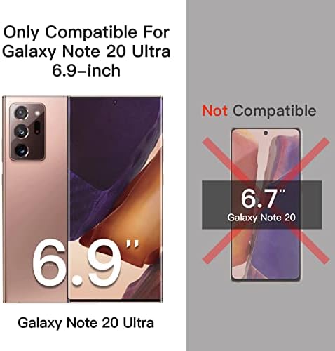 Защитно фолио за Samsung Galaxy Note 20 Ultra 5G, Ултразвуков скенер на пръстови отпечатъци, 6,9 инча, Фолио, изработени от закалено стъкло с пълно покритие, 2 опаковки