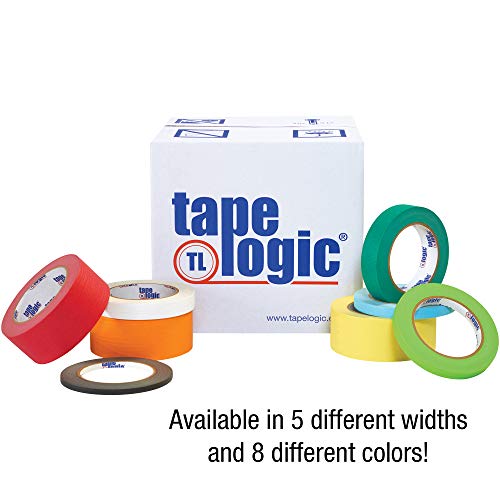Tape Логика, 1 инч x 60 ярда, Цветно тиксо с общо предназначение, тъмно зелен, опаковка от 12 броя - Отлично подходящ