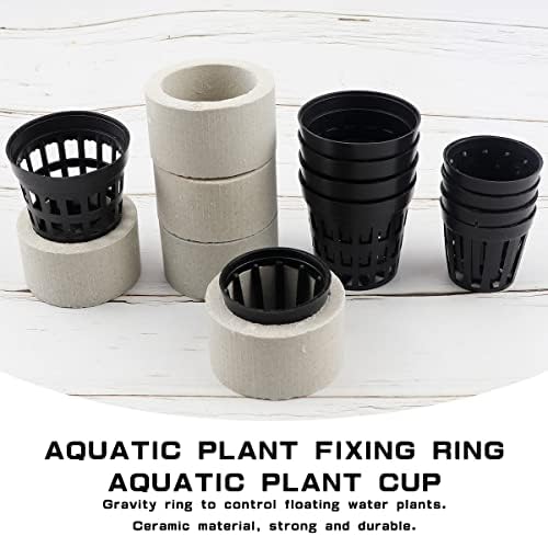 Комплект съединителни пръстени за водни растения, чаши за водни растения, антиплавающие украса за вашия аквариум, аксесоари за аквариум