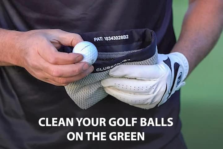 Чанта за почистване на стикове и топки за голф Клуб Scrub Pro, Водоустойчива подплата с технологията Clean Face, Навън